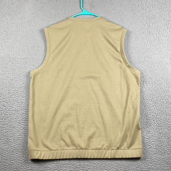 Nike Golf Fit Dry Golf Vest Men's Large Beige Causal Athletic Preppy Workout - Picture 9 of 9